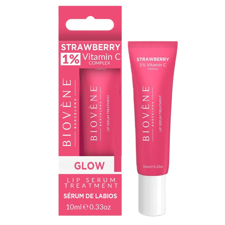 Strawberry Lip Serum Treatment rozświetlające serum do ust z 1% witaminy C 10ml