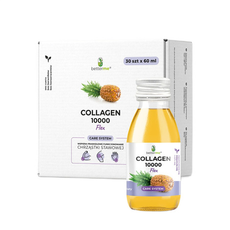 BETTERME Collagen 10000 Flex kolagen rybi do picia suplement diety Ananas 30x60ml