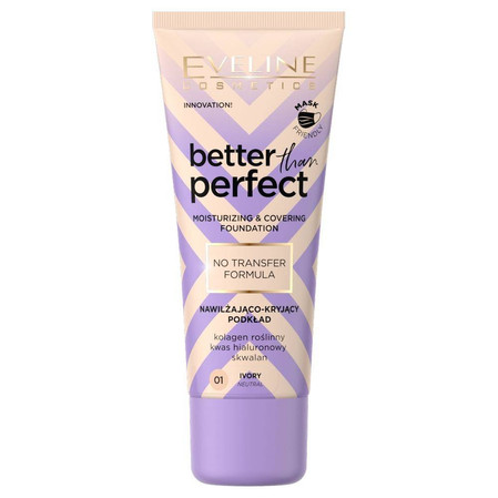 Eveline Better Than Perfect Podkład nawilżająco-kryjący nr 01 Ivory 30ml