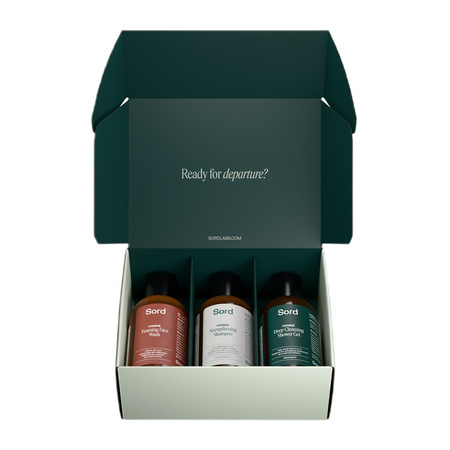 Travel Set zestaw żel pod prysznic 50ml + szampon do włosów 50ml + pianka do mycia twarzy 50ml + nawilżający krem do twarzy 12ml