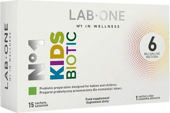 LAB ONE N°1 KidsBiotic probiotyk dla dzieci 15 saszetek