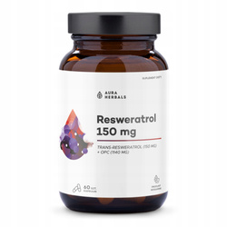 Aura Herbals Resweratrol 150 mg, kaps. 60 szt.