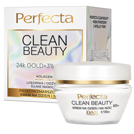 Perfecta Clean Beauty 50+ Przeciwzmarszczkowy Krem na dzień i na noc 50ml
