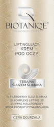 Biotaniqe, Terapia Śluzem Ślimaka,  Liftingujący Krem pod Oczy 50+, 15 ml