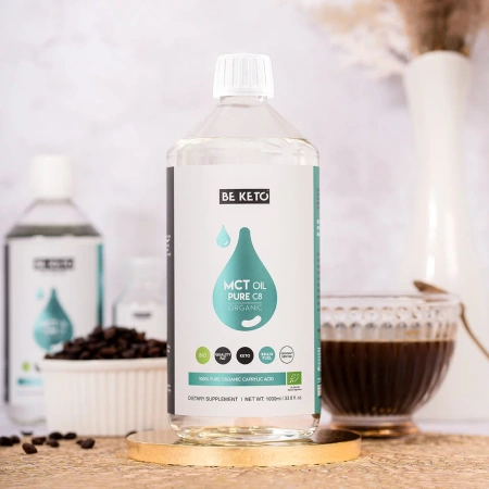 Be Keto Organiczny Bio Olej MCT 100% C8 1000ml