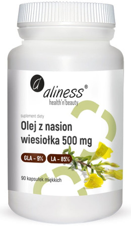 Aliness Olej z nasion wiesiołka 9%/85% 500 mg x 90 kaps