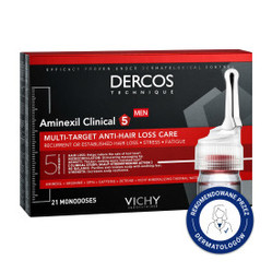 Vichy - aminexil clinical, kuracja przeciw wypadaniu włosów dla mężczyzn – 21 ampułek