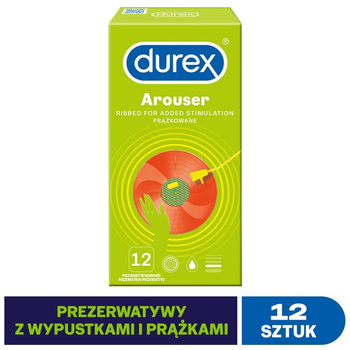 Durex Arouser prążkowane prezerwatywy 12 sztuk