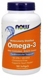 OMEGA-3 1000 mg (EPA 180 mg i DHA 120 mg)
(Enteric Coated Softgels) 180 kapsułek 
powlekanych