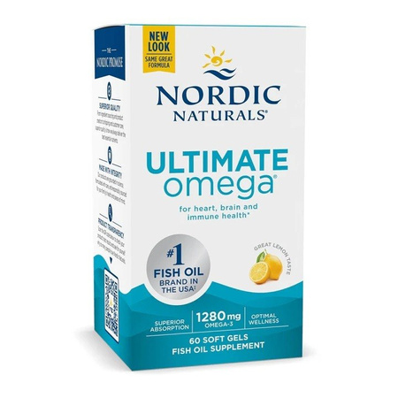 Nordic Naturals Ultimate Omega 1280 mg 60 kaps. smak cytryna