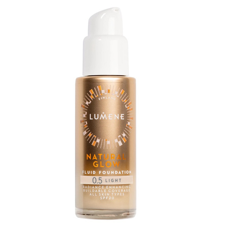 Natural Glow Fluid Foundation SPF20 podkład rozświetlająco-wygładzający 0.5 Light 30ml