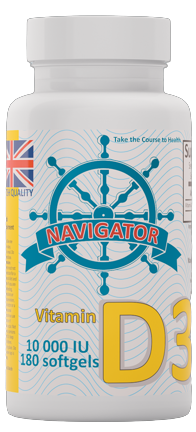 Navigator Vitamin D3 10000 IU 180 kaps.