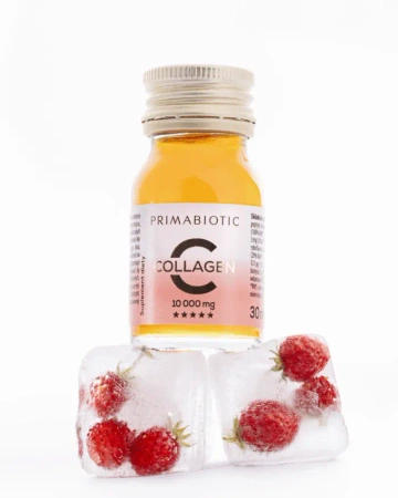 Primabiotic Summer kolagen do picia box 30 szt. x 30 ml smak poziomka