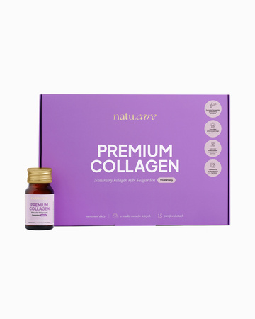  Natu Care Premium Collagen, szoty kolagenowe 10 000 mg, 15 szt. smak owoców leśnych