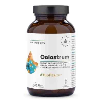 Aura Herbals Colostrum 700 mg + BioPerine 60 kaps.