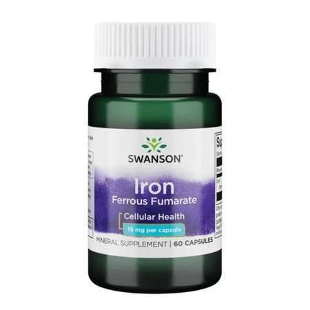 Iron Ferrous Fumarate 18 mg (60 kaps.)