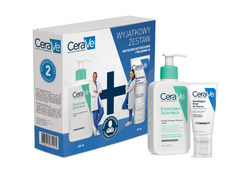Cerave Xmas  zestaw oczyszczający żel do mycia, 236 ml + nawilżający krem do twarzy, 52 ml