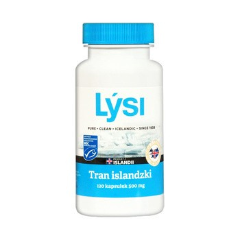 Lysi Tran islandzki Lýsi 500 mg - 120 kaps