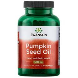 SWANSON Pumpkin seed oil 100mg, 100sqels. - Olej z pestek dyni