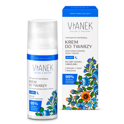 Vianek, Nawilżający krem do twarzy na noc, 50 ml