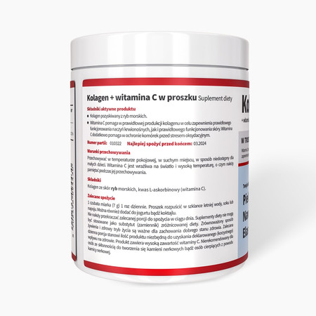 Noble Health Kolagen + witamina C w proszku 100 g