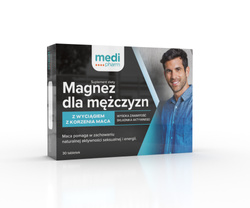 Medi Pharm Magnez dla mężczyzn z wyciągiem z korzenia maca 30 tabl.