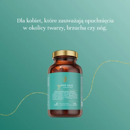 MyBestPharm MyBestAqua suplement uwalniający nadmiar wody z organizmu 120 kaps