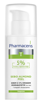 Pharmaceris T Sebo-Almond Peel 5% krem z kwasem migdałowym na noc (I stopień złuszczania) 50 ml