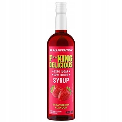 ALLNUTRITION Fitking Delicious Syrop smak truskawka 420 ml