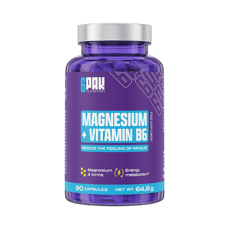 6PAK EL Magnesium + Vitamin B6 90 kaps.