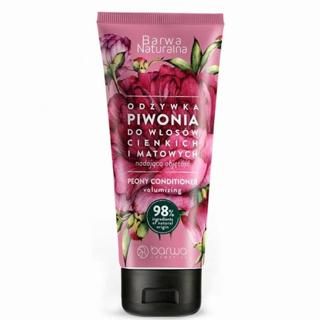 Naturalna odżywka do włosów cienkich i matowych Piwonia 200ml