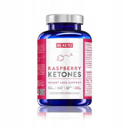BeKeto Ketony malinowe wsparcie metabolizmu i redukcji wege 120 kaps.