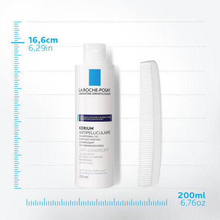 La Roche-Posay – Szampon przeciwłupieżowy, Łupież tłusty – 200 ml