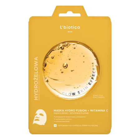 L'biotica Hydrożelowa maska do twarzy z Witaminą C 1 szt.