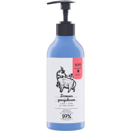 Yope Wood Żel pod prysznic Drzewo Gwajakowe, Mirra, Tonka 400 ml