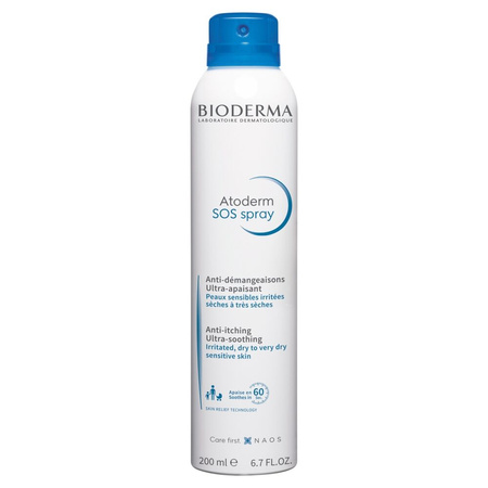 Bioderma Atoderm SOS, spray łagodzący do skóry suchej wrażliwej i atopowej – 200 ml