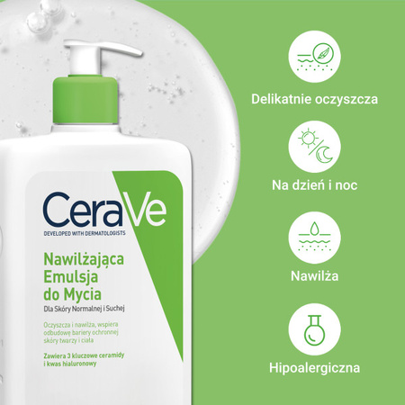 Cerave - nawilżająca emulsja do mycia - 473 ml