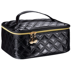 Gold &amp; Black kuferek kosmetyczny duży czarny