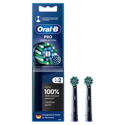 ORAL-B BRAUN KOŃCÓWKI EB50-2B CROSS ACTION BLACK "PRO"