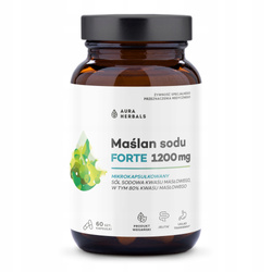 Aura Herbals Maślan sodu FORTE 1200 mg, mikrokapsułkowany, 60 kaps.