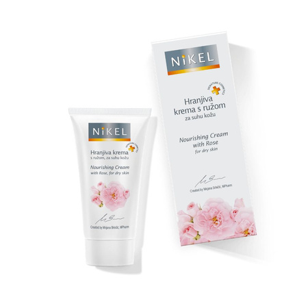 NIKEL, Nawilżający krem do twarzy z Różą, 50ml