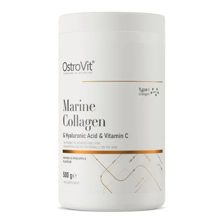 OstroVit Kolagen Morski + Kwas Hialuronowy + Witamina C 500 g mango z ananasem