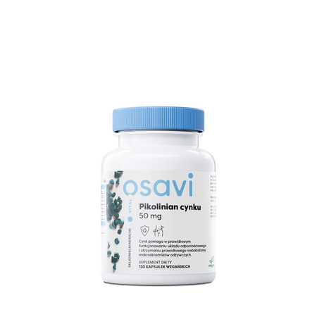 OSAVI Pikolinian cynku 50 mg 120 kaps.