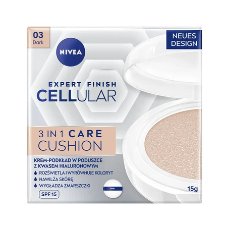 Expert Finish Cellular 3in1 Care Cushion krem-podkład w poduszce SPF15 03 Dark 15ml