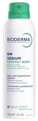 Bioderma Sebium Kerato+ Body Kojący spray do ciała na niedoskonałości 150ml