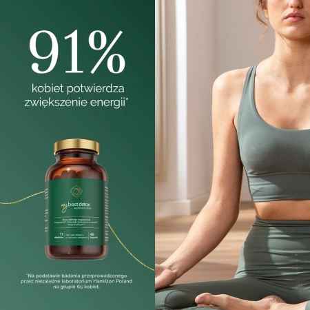 MyBestDetox Suplement dla osób chcących oczyścić organizm z toksyn 90 kaps