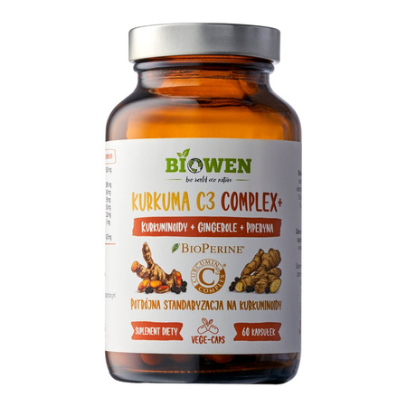 KURKUMA C3 COMPLEX+ BEZGLUTENOWA 60 KAPSUŁEK - HEMPKING (BIOWEN)