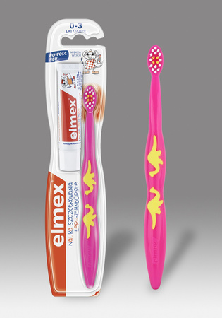 Elmex – Szczoteczka dla dzieci, miękka 0-3 lat – 1 sztuka