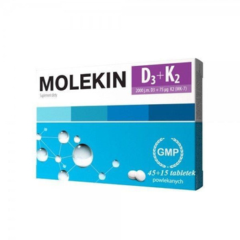 Molekin D3 + K2 45 tabl+15 tabl.gratis