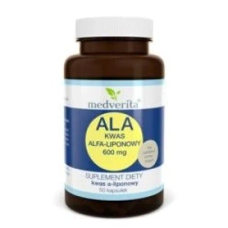 Medverita ALA 600 mg Kwas alfa-liponowy 50 kaps.